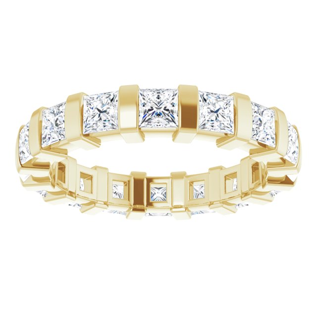 2.88 ct. Bar Set Princess Diamond Eternity Band-VIRABYANI
